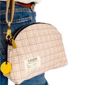 NWT R. Riveter Hopper style crossbody never opened painterly plaid color